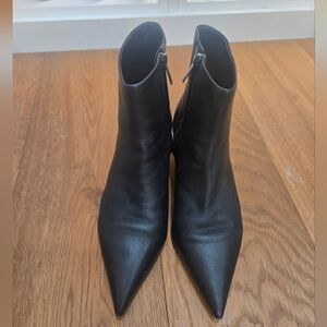 Veronica Beard Sleek Black Ankle Booties